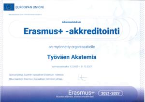 Erasmus+ plus akkreditointi
